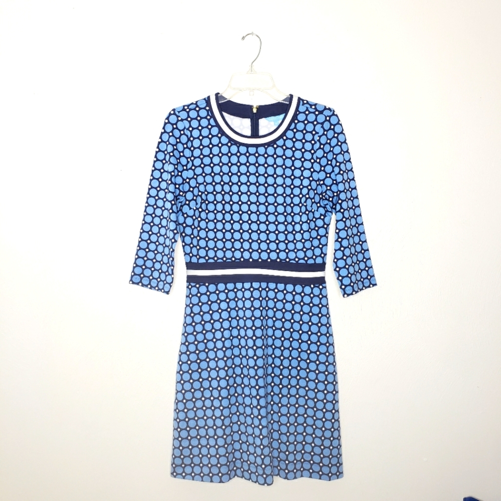 Draper James Presley Ponte Polka Dot Dress Size Small